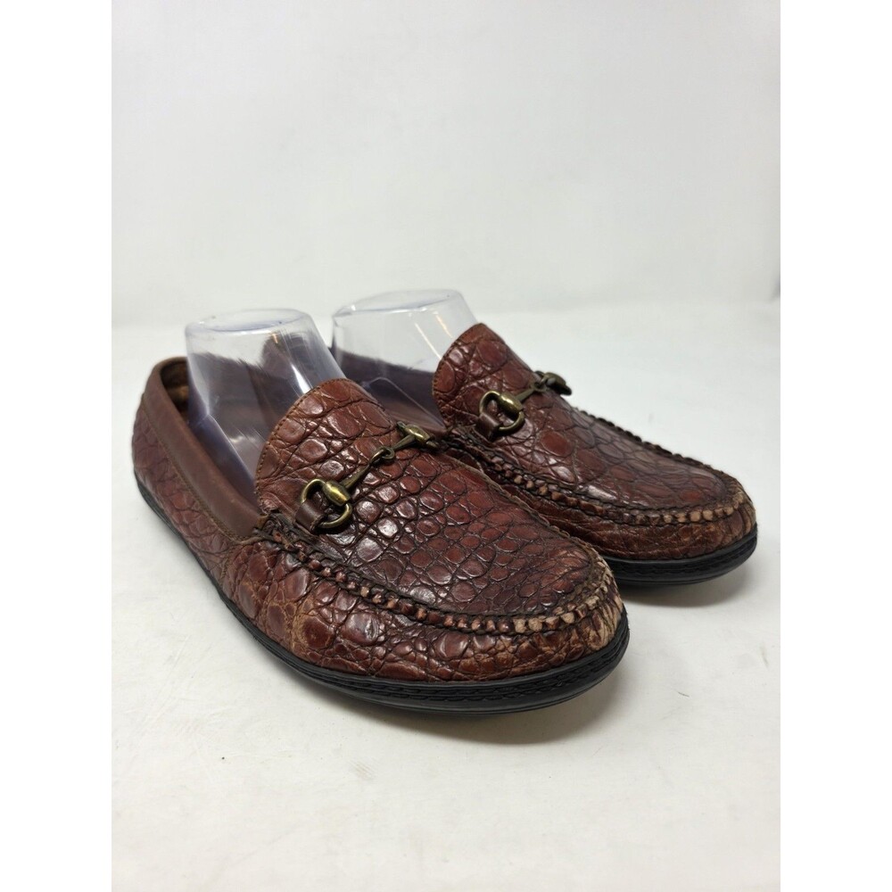 Peter Huber Genuine Crocodile 🐊 Men Loafers Shoe's Sz 9M